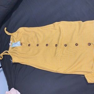 Mustard Button up Dress